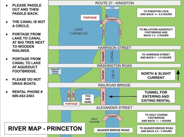 Princeton Canoe River Map